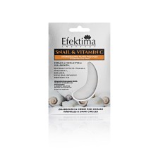 EFEKTIMA HYDROŻELOWA PŁATKI POD OCZY SNAIL & WITAMINA C ZMARSZCZKI & CIENIE POD OCZAMI 1 para EFEKTIMA HYDROŻELOWA PŁATKI POD OCZY SNAIL & WITAMINA C ZMARSZCZKI & CIENIE POD OCZAMI 1 para