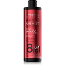 Eveline Hair Clinic Keratin Color & Repair Szampon Micelarny 8w1 400ml Eveline Hair Clinic Keratin Color & Repair Szampon Micelarny 8w1 400ml