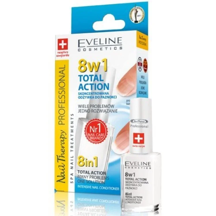 Eveline Nail Therapy Intensywna odżywka do paznokci 8w1 12ml Eveline Nail Therapy Intensywna odżywka do paznokci 8w1 12ml