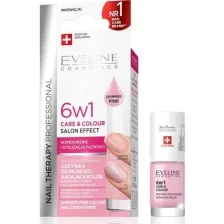 Eveline Nail Therapy Professional 6w1 Care & Color odżywka do paznokci Shimmer Pink 5ml