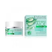 EVELINE ORGANIC ALOE + COLLAGEN  Nawilżająco-matujący żel do twarzy 50ml EXP: 03.11.2025 EVELINE ORGANIC ALOE + COLLAGEN  Nawilżająco-matujący żel do twarzy 50ml EXP: 03.11.2025