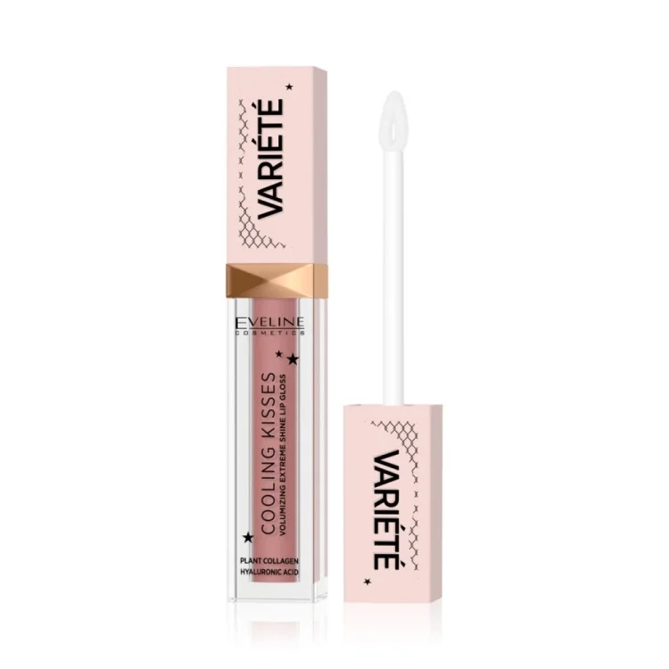 EVELINE VARIETE COOLING KISSES BŁYSZCZYK DO UST NR 03 6,8ml EVELINE VARIETE COOLING KISSES BŁYSZCZYK DO UST NR 03 6,8ml