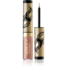 EVELINE VARIETE BŁYSZCZĄCY WODOODPORNY EYELINER W KAŁAMARZU no.01 SPARKLE GOLD  4ml EVELINE VARIETE BŁYSZCZĄCY WODOODPORNY EYELINER W KAŁAMARZU no.01 SPARKLE GOLD  4ml