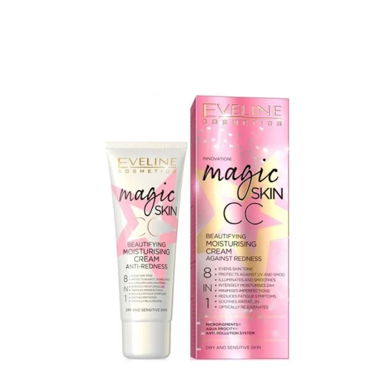 Eveline Magic Skin CC Upiększający Krem Nawilżający 50ml Eveline Magic Skin CC Upiększający Krem Nawilżający 50ml
