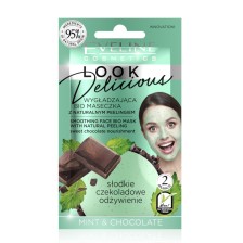 EVELINE LOOK DELICIOUS Wygładzająca biomaska do twarzy miętowo-czekoladowa 10ml EVELINE LOOK DELICIOUS Wygładzająca biomaska do twarzy miętowo-czekoladowa 10ml