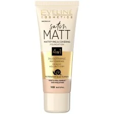 EVELINE SATIN MATT PODKŁAD MATUJĄCO-KRYJĄCY 103 NATURALNY 30ml