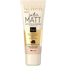 EVELINE SATIN MATT PODKŁAD MATUJĄCO-KRYJĄCY 101 IVORY 30ml