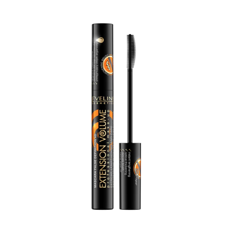 EVELINE EXTENSION VOLUME Tusz do rzęs wydłużająco-zagęszczający 10 ml EVELINE EXTENSION VOLUME Tusz do rzęs wydłużająco-zagęszczający 10 ml