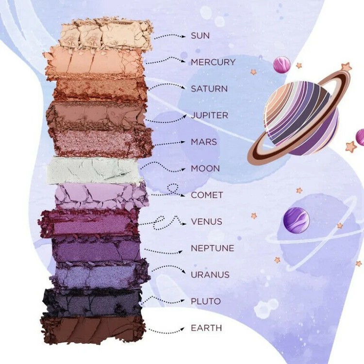 EVELINE MYSTIC GALAXY Paleta 12 cieni do powiek 12g EVELINE MYSTIC GALAXY Paleta 12 cieni do powiek 12g