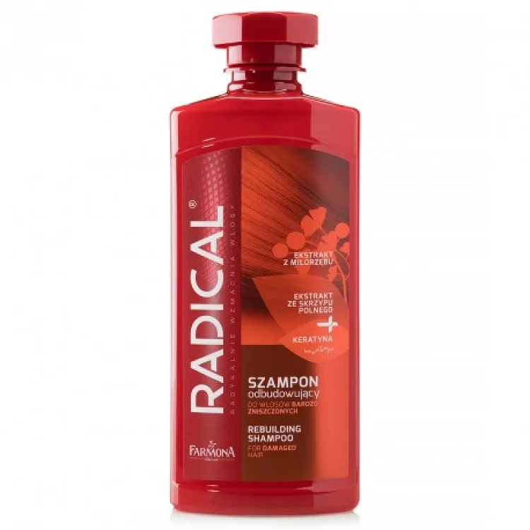 FARMONA RADICAL Szampon odbudowujący do włosów bardzo zniszczonych 400ml FARMONA RADICAL Szampon odbudowujący do włosów bardzo zniszczonych 400ml