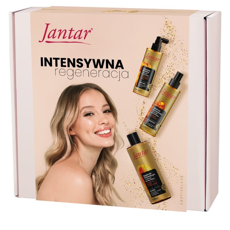 JANTAR Zestaw regeneracja pielęgnacja włosów 3 elementy (szampon+odżywka+mgiełka) JANTAR Zestaw regeneracja pielęgnacja włosów 3 elementy (szampon+odżywka+mgiełka)