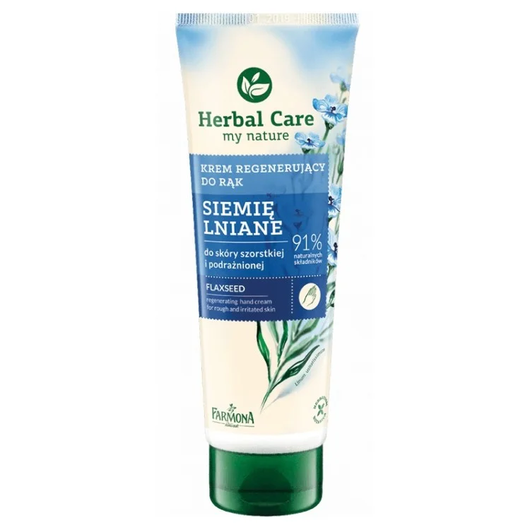 Farmona Herbal Care Krem odżywczy do rąk Siemię Lniane 100ml Farmona Herbal Care Krem odżywczy do rąk Siemię Lniane 100ml