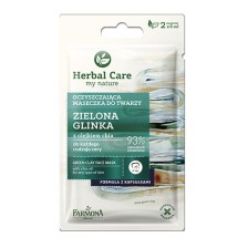 FARMONA HERBAL CARE maseczka oczyszczająca Zielona Glinka 2X5 ML FARMONA HERBAL CARE maseczka oczyszczająca Zielona Glinka 2X5 ML