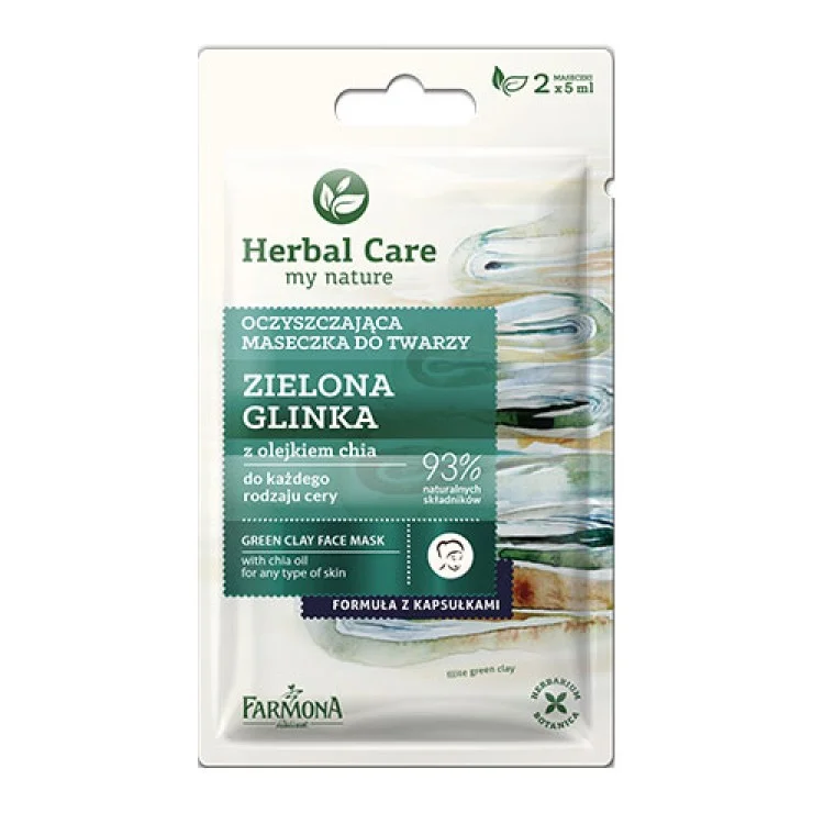 FARMONA HERBAL CARE maseczka oczyszczająca Zielona Glinka 2X5 ML FARMONA HERBAL CARE maseczka oczyszczająca Zielona Glinka 2X5 ML