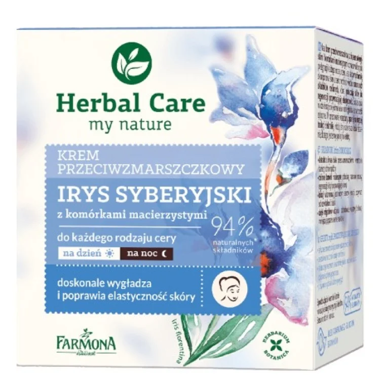 FARMONA HERBAL CARE Przeciwzmarszczkowy krem do twarzy IRYS SYBERYJSKI 50 ml FARMONA HERBAL CARE Przeciwzmarszczkowy krem do twarzy IRYS SYBERYJSKI 50 ml
