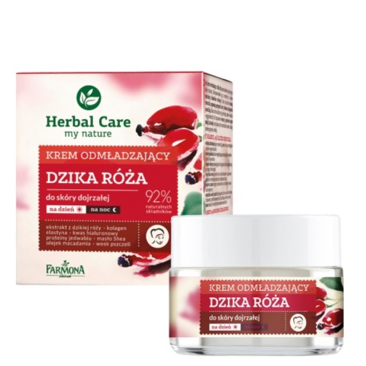 FARMONA HERBAL CARE Krem wygładzający RÓŻA 50ml  best before 02.2026