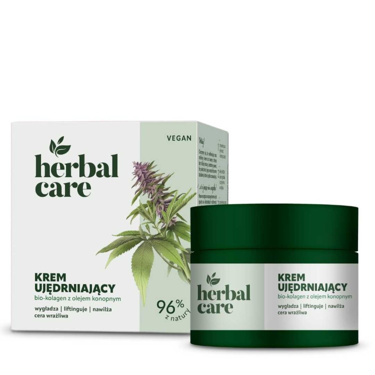 FARMONA HERBAL CARE Krem ujędrniający bio-kolagen z olejem konopnym 50 ml FARMONA HERBAL CARE Krem ujędrniający bio-kolagen z olejem konopnym 50 ml