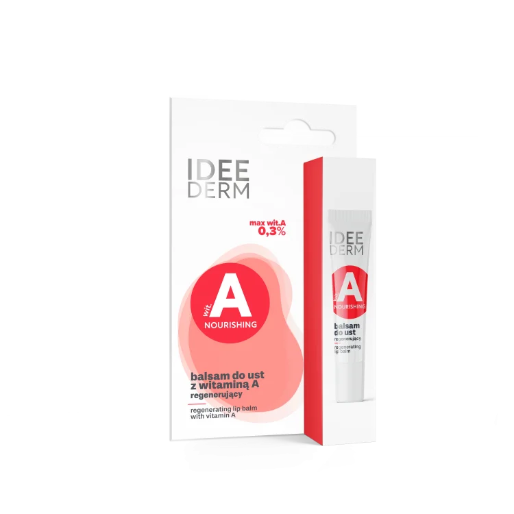 IDEEPHARM IDEE DERM Balsam do ust ochronny z witaminą A 12ml IDEEPHARM IDEE DERM Balsam do ust ochronny z witaminą A 12ml