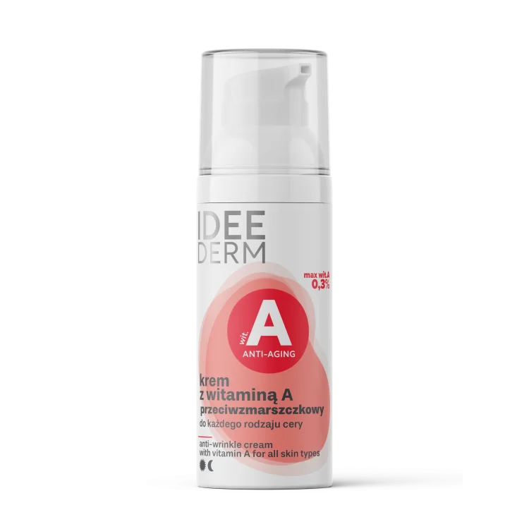 IDEEPHARM IDEE DERM Przeciwzmarszczkowy Krem z witaminą A 50ml IDEEPHARM IDEE DERM Przeciwzmarszczkowy Krem z witaminą A 50ml