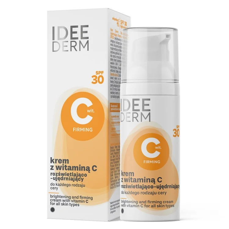 IDEEPHARM IDEE DERM Rozświetlający Krem z witaminą C SPF30 50ml IDEEPHARM IDEE DERM Rozświetlający Krem z witaminą C SPF30 50ml