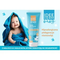 IDEEPHARM IDEE DERM BABY krem ochronny do twarzy lanolina & emoilienty od piewszego dnia życia 50ml IDEEPHARM IDEE DERM BABY krem ochronny do twarzy lanolina & emoilienty od piewszego dnia życia 50ml