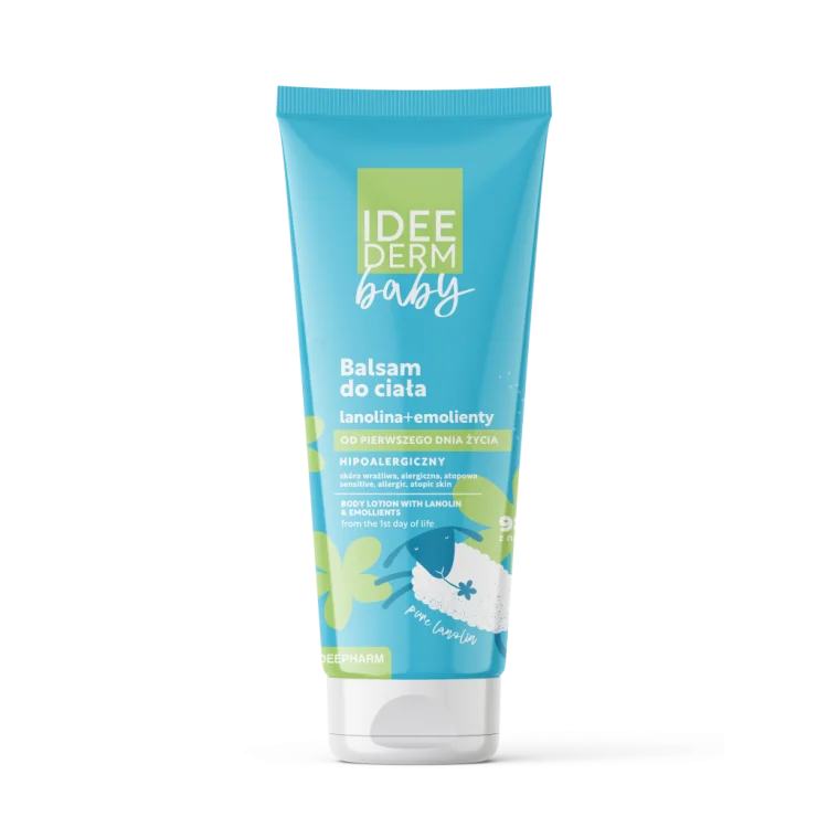 IDEEPHARM IDEE DERM BABY balsam do ciała lanolina + emolienty od pierwszego dnia życia 175ml IDEEPHARM IDEE DERM BABY balsam do ciała lanolina + emolienty od pierwszego dnia życia 175ml