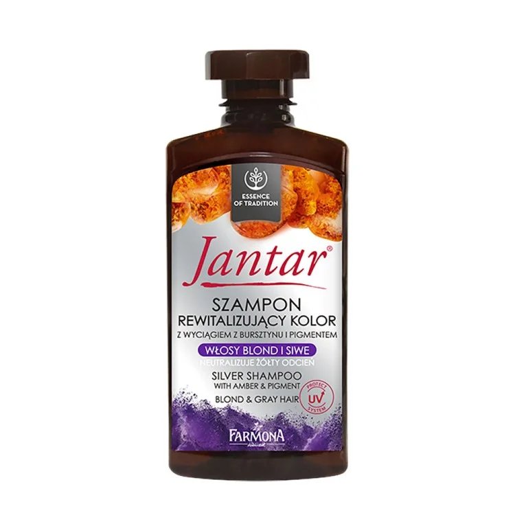 FARMONA JANTAR Szampon rewitalizujący kolor, włosy BLOND I SIWE, 330ml FARMONA JANTAR Szampon rewitalizujący kolor, włosy BLOND I SIWE, 330ml