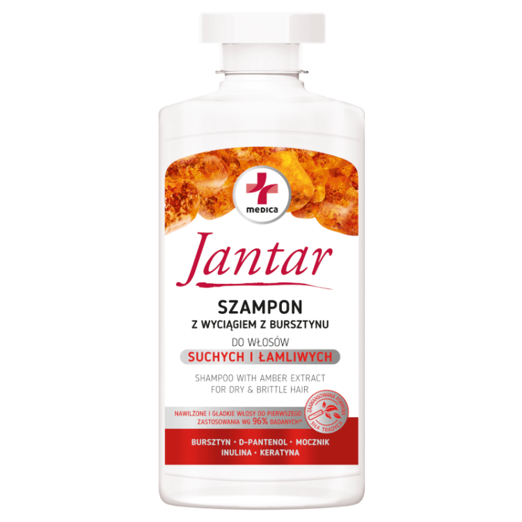FARMONA JANTAR MEDICA Szampon nawilżający z wyciągiem z bursztynu, 330 ml FARMONA JANTAR MEDICA Szampon nawilżający z wyciągiem z bursztynu, 330 ml