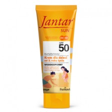 FARMONA JANTAR SUN BURSZTYNOWY WODOODPORNY KREM DLA DZIECI (od 3. roku życia) SPF 50, 50ml FARMONA JANTAR SUN BURSZTYNOWY WODOODPORNY KREM DLA DZIECI (od 3. roku życia) SPF 50, 50ml