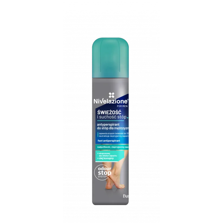 FARMONA NIVELAZIONE for men Antyperspirant do stóp dla mężczyzn 180ml FARMONA NIVELAZIONE for men Antyperspirant do stóp dla mężczyzn 180ml