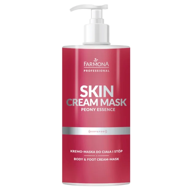 FARMONA PROFESSIONAL SKIN CREAM MASK PEONY ESSENCE Kremo - maska do ciala i stop 500ml EXP: 09.2025 FARMONA PROFESSIONAL SKIN CREAM MASK PEONY ESSENCE Kremo - maska do ciala i stop 500ml EXP: 09.2025