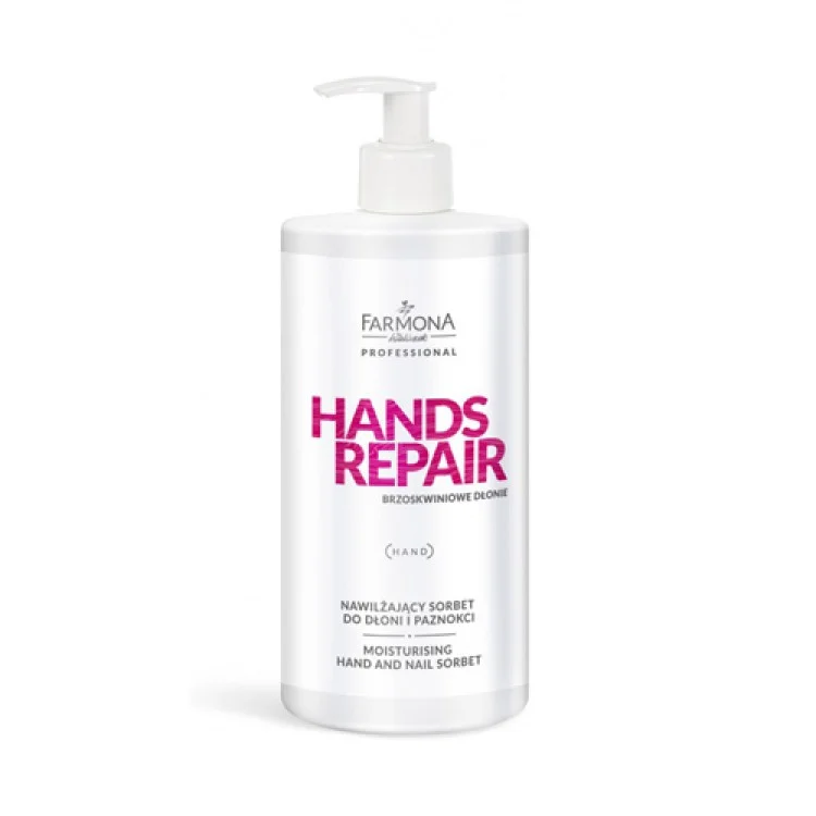 FARMONA PROFESSIONAL HANDS REPAIR Nawilżający sorbet do dłoni i paznokci 500 ml EXP: 08.2025