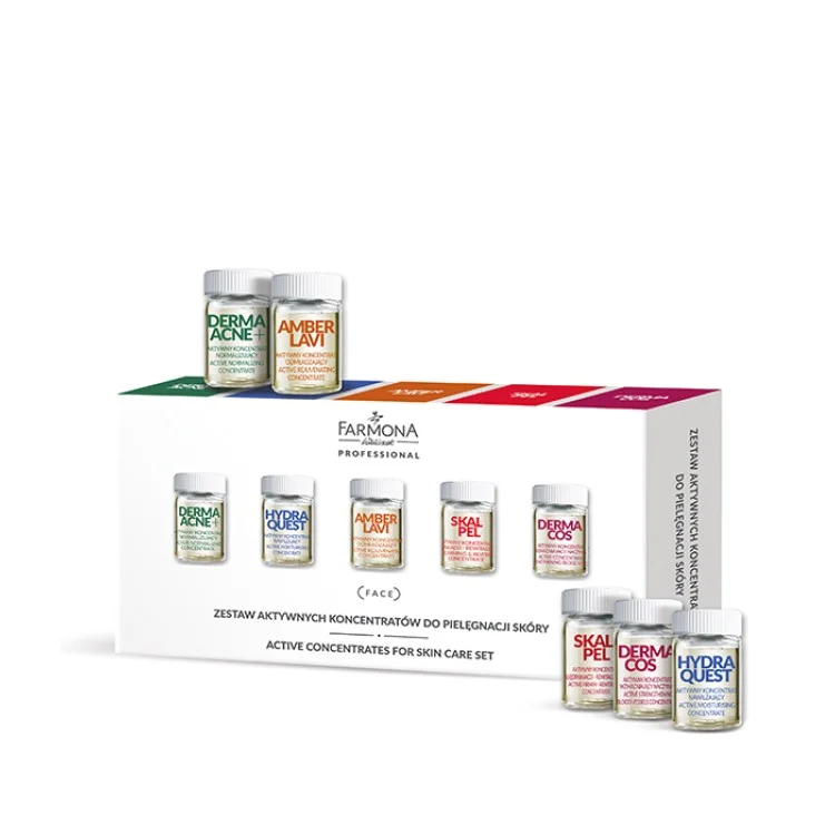 Farmona Professional ZESTAW AKTYWNYCH KONCENTRATÓW DO PIELĘGNACJI SKÓRY 10x5ml Farmona Professional ZESTAW AKTYWNYCH KONCENTRATÓW DO PIELĘGNACJI SKÓRY 10x5ml
