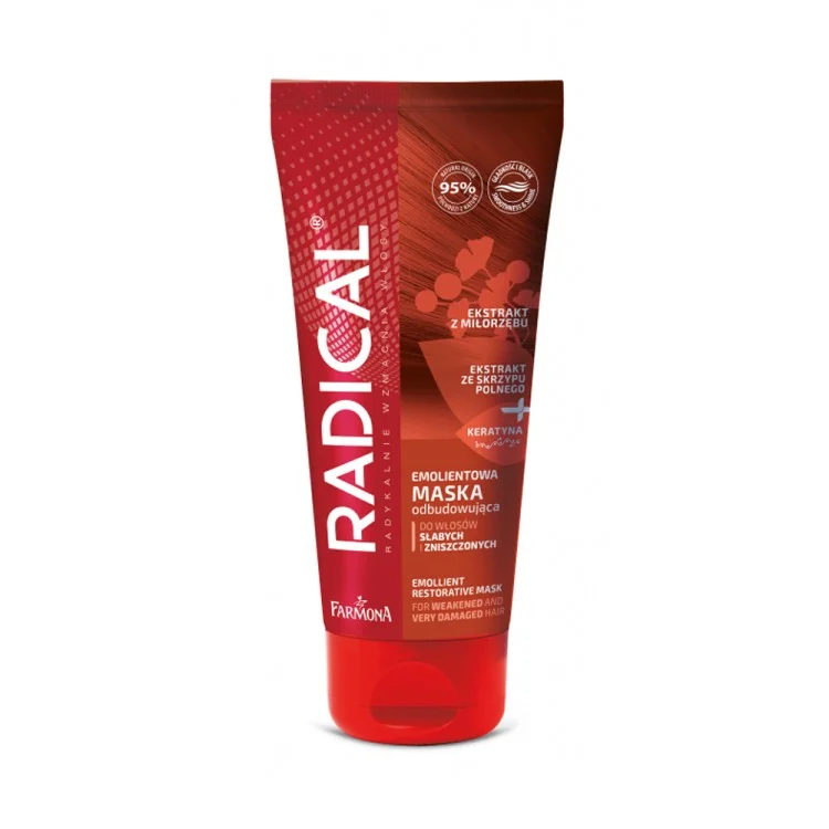 Farmona RADICAL Emolientowa maska odbudowująca do włosów 100ml Farmona RADICAL Emolientowa maska odbudowująca do włosów 100ml