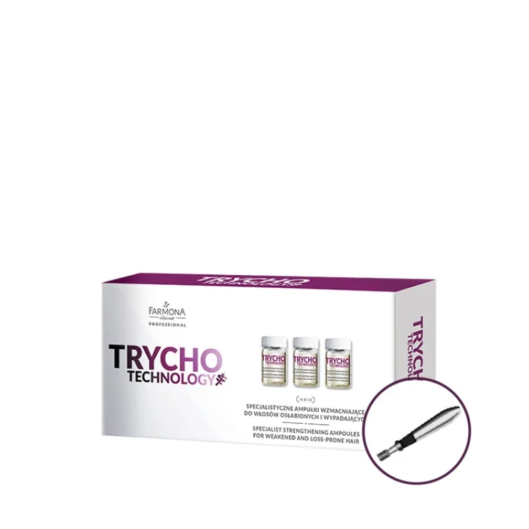 FARMONA PROFESSIONAL TRYCHO TECHNOLOGY SPECJALISTYCZNE AMPUŁKI WZMACNIAJĄCE DO WŁOSÓW OSŁABIONYCH i WYPADAJĄCYCH 10x5ml EXP:08.2025 FARMONA PROFESSIONAL TRYCHO TECHNOLOGY SPECJALISTYCZNE AMPUŁKI WZMACNIAJĄCE DO WŁOSÓW OSŁABIONYCH i WYPADAJĄCYCH 10x5ml EXP:08.2025