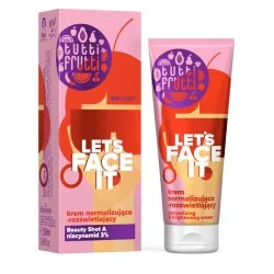 FARMONA TUTTI FRUTTI Let's Face It Krem normalizująco – rozświetlający z niacynamidem 3% + Beauty Shot A, 50ml