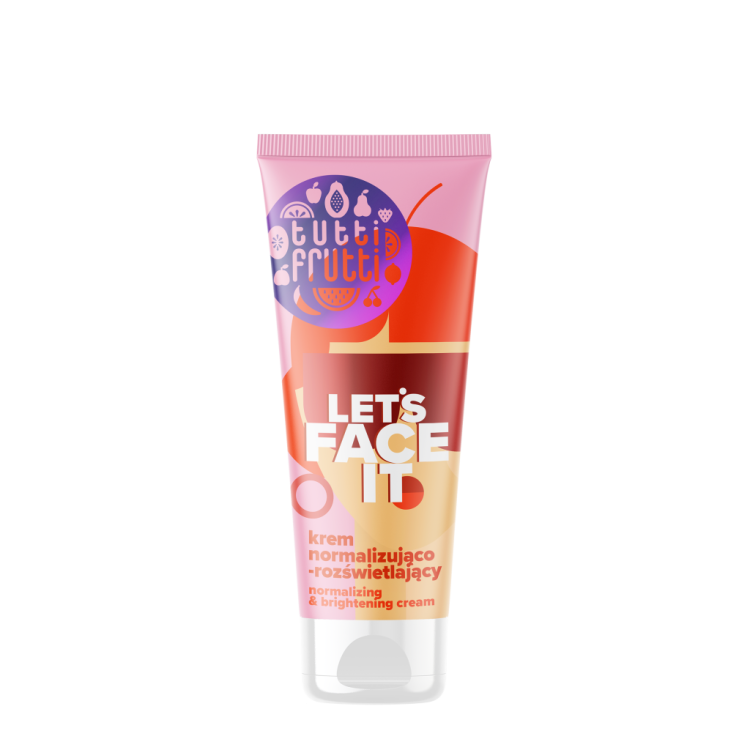 FARMONA TUTTI FRUTTI Let's Face It Krem normalizująco – rozświetlający z niacynamidem 3% + Beauty Shot A, 50ml