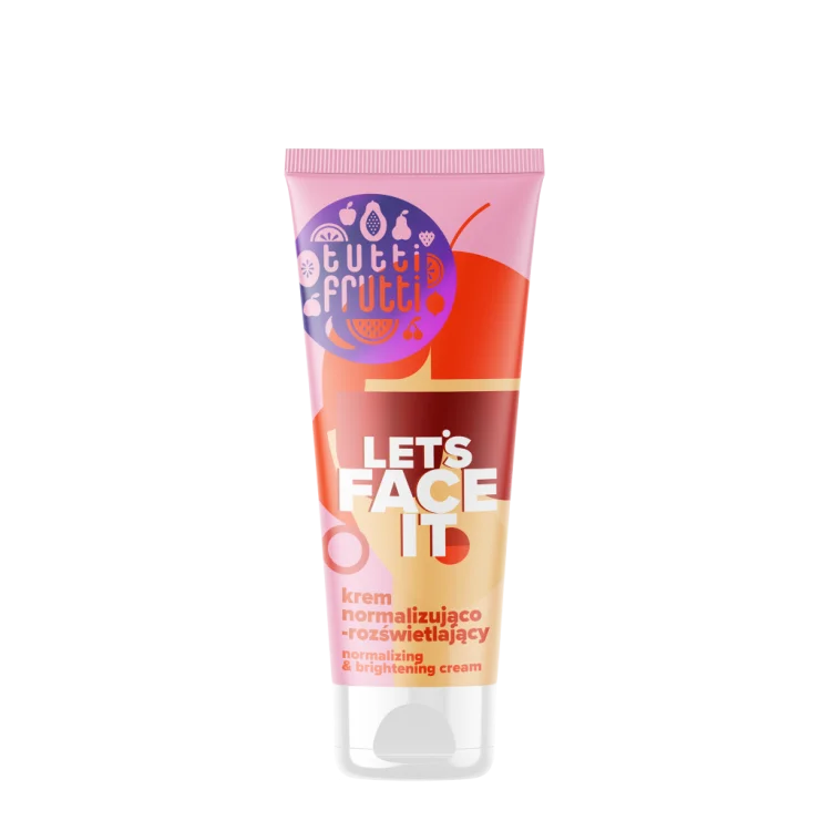 FARMONA TUTTI FRUTTI Let's Face It Krem normalizująco – rozświetlający z niacynamidem 3% + Beauty Shot A, 50ml