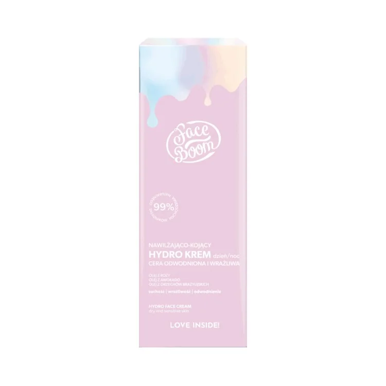 BODY BOOM FaceBoom NAWILŻAJĄCO - KOJĄCY HYDRO KREM 50ml BODY BOOM FaceBoom NAWILŻAJĄCO - KOJĄCY HYDRO KREM 50ml
