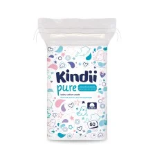 KINDII PURE Płatki bawełniane dla niemowląt 60 szt