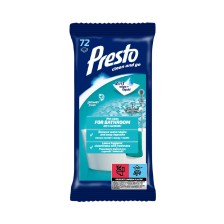 PRESTO ŚCIERECZKI CZYSZCAZĄCE 2W1 DO ŁAZIENKI 72szt PRESTO ŚCIERECZKI CZYSZCAZĄCE 2W1 DO ŁAZIENKI 72szt