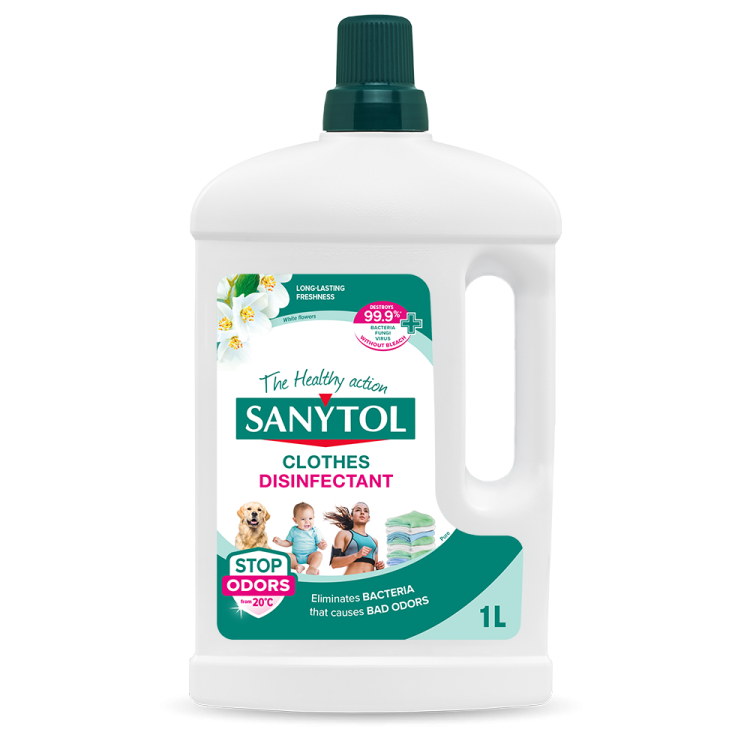 SANYTOL Płyn dezynfekujący do prania 1L SANYTOL Płyn dezynfekujący do prania 1L