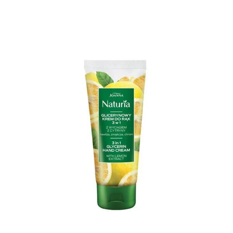 JOANNA NATURIA Glicerynowy krem do rąk z ekstraktem z cytryny i gliceryny 100g JOANNA NATURIA Glicerynowy krem do rąk z ekstraktem z cytryny i gliceryny 100g