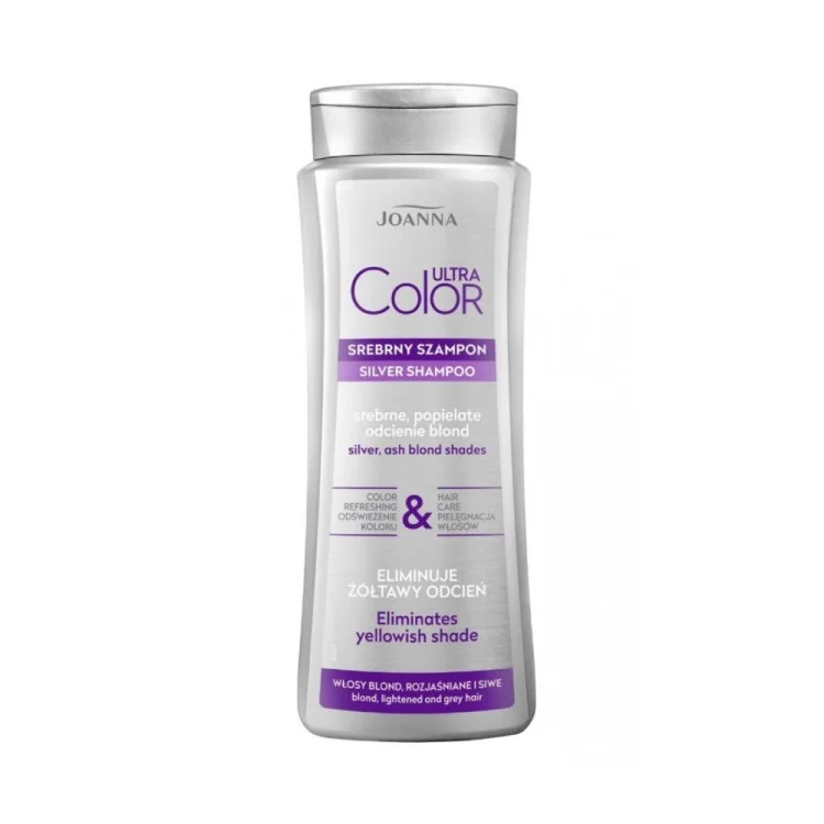 Joanna Ultra Color System Srebrny Szampon do Włosów Srebrny i Popielaty Odcienie Blond 400ml Joanna Ultra Color System Srebrny Szampon do Włosów Srebrny i Popielaty Odcienie Blond 400ml