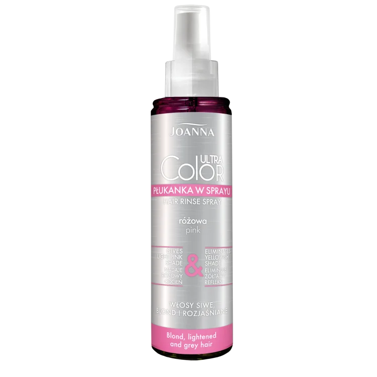 JOANNA ULTRA COLOR SYSTEM PŁUKANKA DO WŁOSÓW W SPRAYU - RÓŻOWA, 150ml