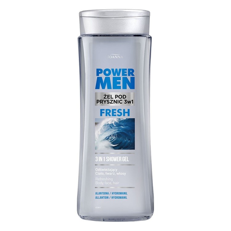 JOANNA POWER MEN SZAMPON-ŻEL POD PRYSZNIC 3 W 1 -FRESH 300ml