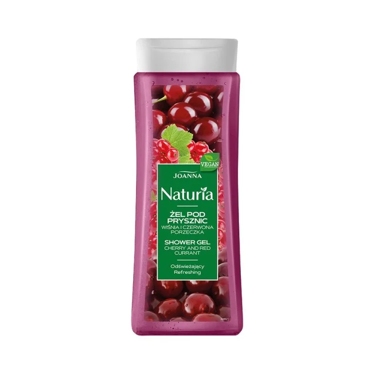 JOANNA NATURIA ŻEL POD PRYSZNIC WIŚNIA I CZERWONA PORZECZKA 300ml JOANNA NATURIA ŻEL POD PRYSZNIC WIŚNIA I CZERWONA PORZECZKA 300ml