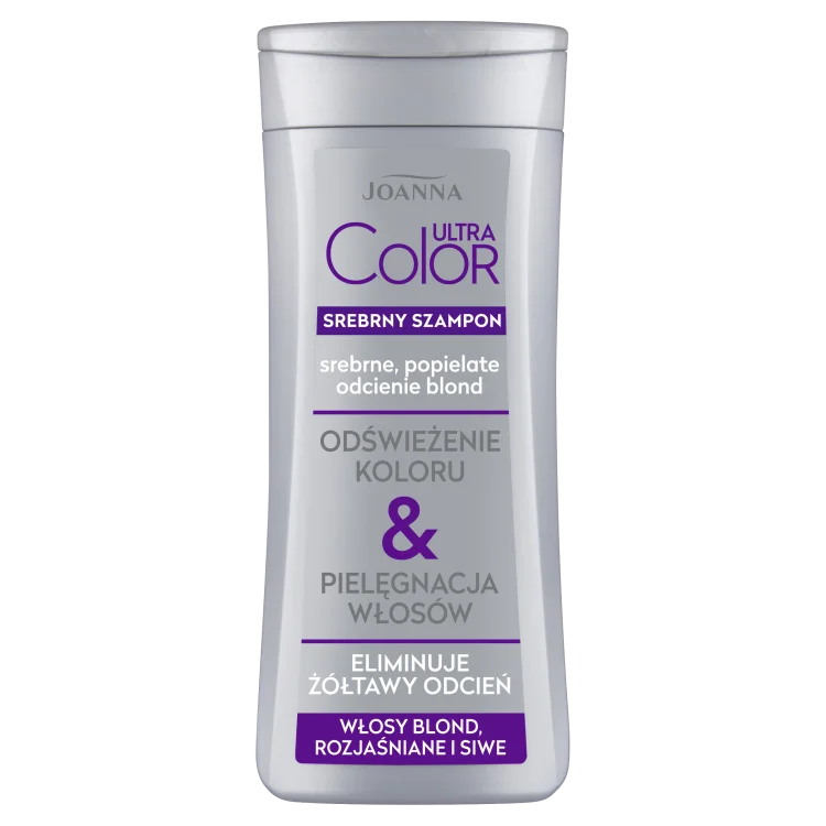 Joanna Ultra Color System Srebrny Szampon do Włosów Srebrnych i Popielatego Blond 200ml Joanna Ultra Color System Srebrny Szampon do Włosów Srebrnych i Popielatego Blond 200ml