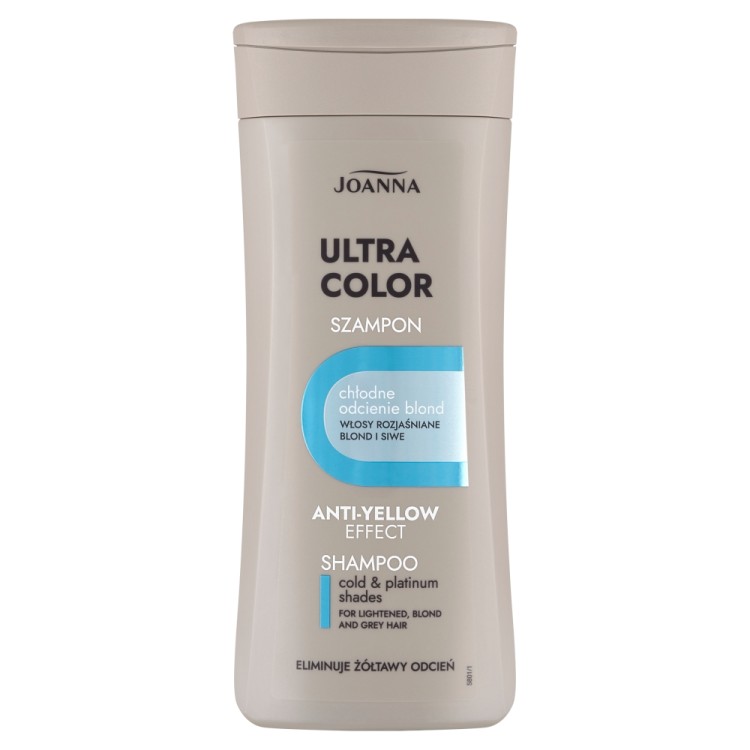 JOANNA ULTRA COLOR SYSTEM SZAMPON DO WŁOSÓW ROZJAŚNIANYCH I SIWYCH, 200ml