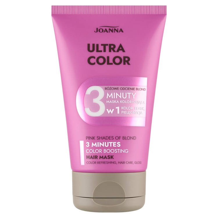 JOANNA ULTRA COLOR 3 MINUTOWA MASKA KOLORYZUJĄCA RÓŻOWE ODCIENIE BLOND 100G